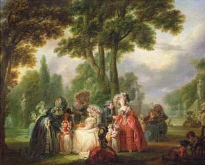 Un incontro nel parco da Francois Louis Joseph Watteau